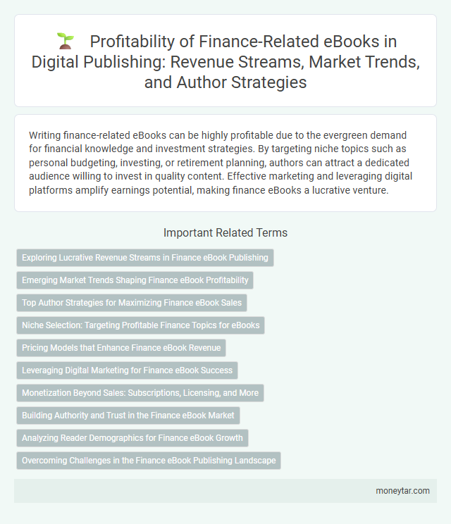 Profitability of Finance-Related eBooks in Digital Publishing: Revenue Streams, Market Trends, and Author Strategies