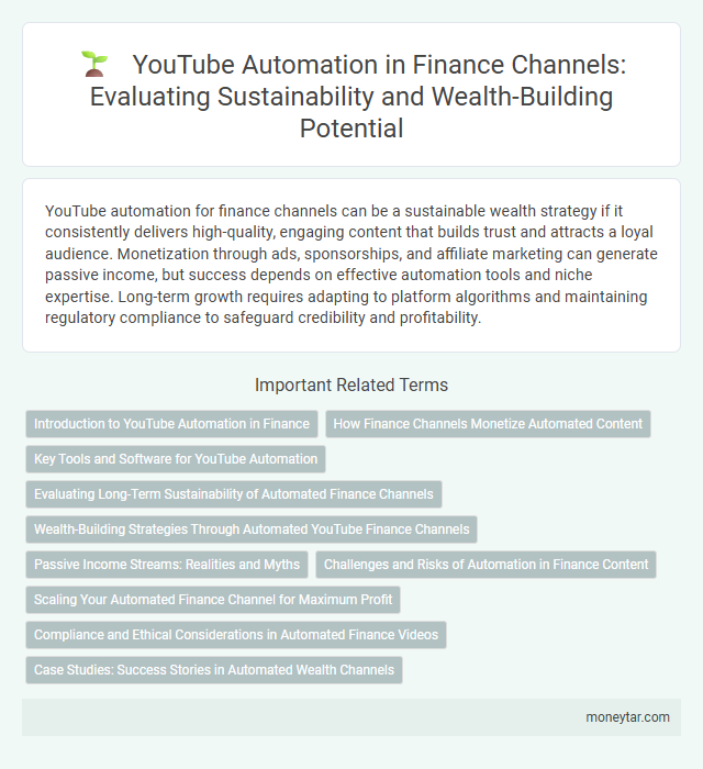 YouTube Automation in Finance Channels: Evaluating Sustainability and Wealth-Building Potential