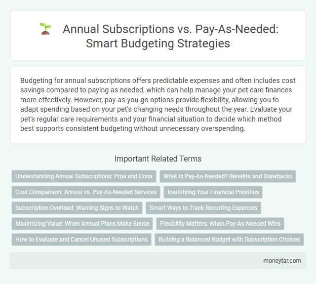Annual Subscriptions vs. Pay-As-Needed: Smart Budgeting Strategies