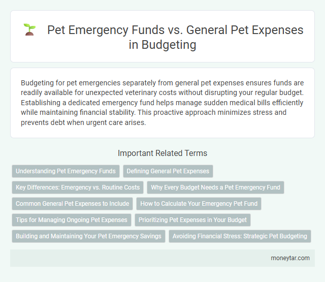 Pet Emergency Funds vs. General Pet Expenses in Budgeting