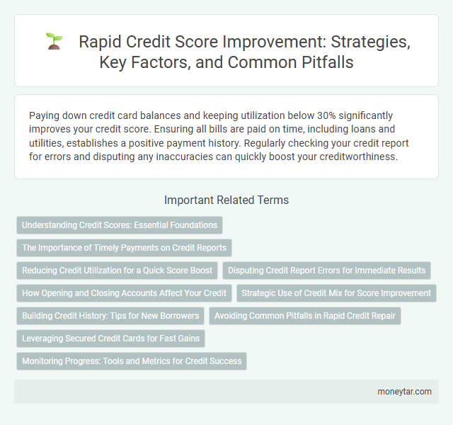 Rapid Credit Score Improvement: Strategies, Key Factors, and Common Pitfalls