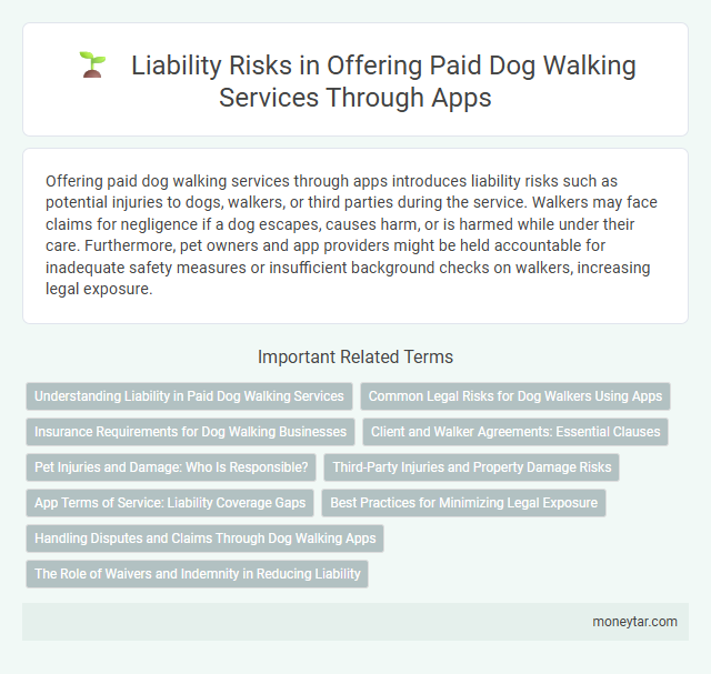 Liability Risks in Offering Paid Dog Walking Services Through Apps