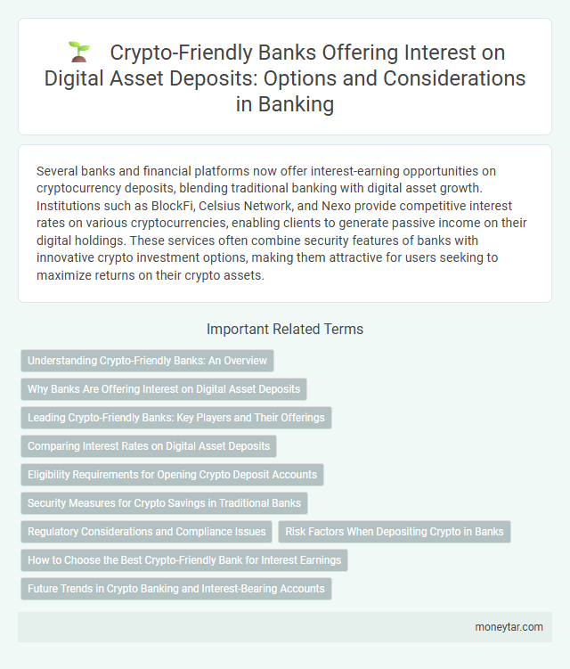 Crypto-Friendly Banks Offering Interest on Digital Asset Deposits: Options and Considerations in Banking