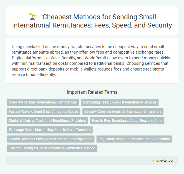 Cheapest Methods for Sending Small International Remittances: Fees, Speed, and Security