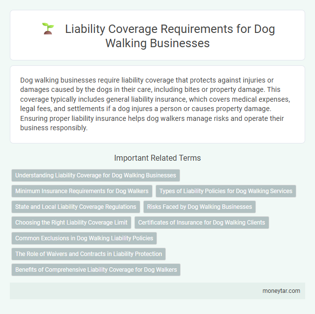 Liability Coverage Requirements for Dog Walking Businesses