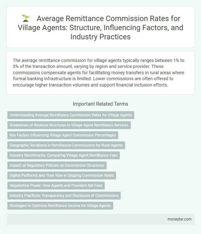Average Remittance Commission Rates for Village Agents: Structure, Influencing Factors, and Industry Practices