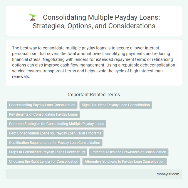 Consolidating Multiple Payday Loans: Strategies, Options, and Considerations
