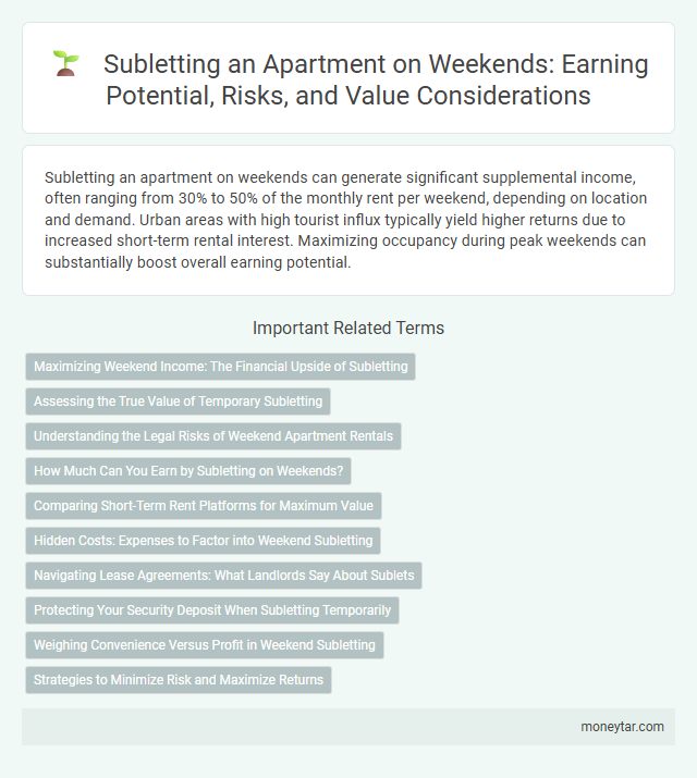 Subletting an Apartment on Weekends: Earning Potential, Risks, and Value Considerations