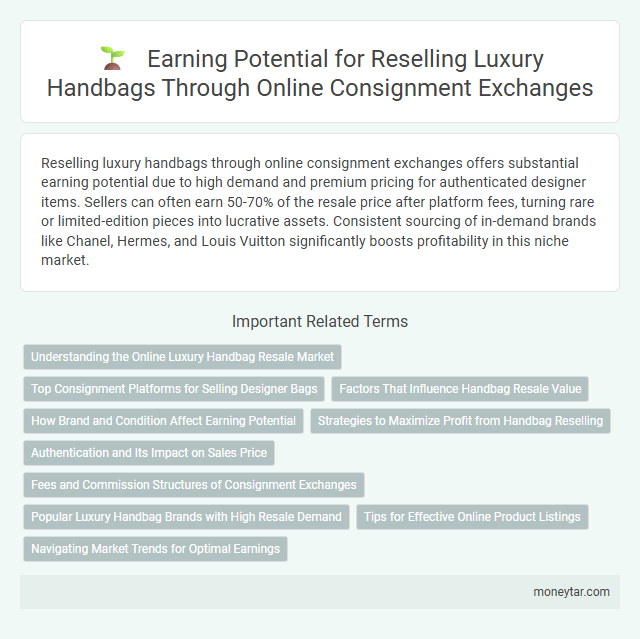 Earning Potential for Reselling Luxury Handbags Through Online Consignment Exchanges