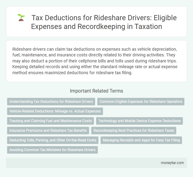 Tax Deductions for Rideshare Drivers: Eligible Expenses and Recordkeeping in Taxation