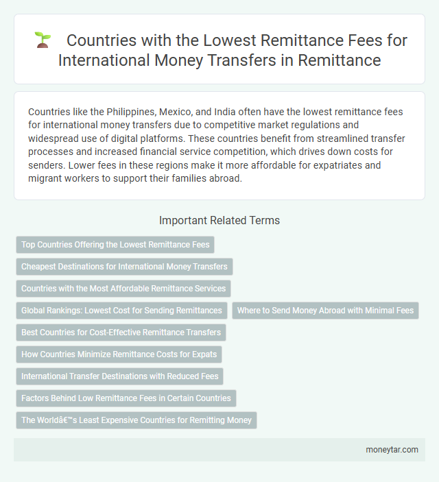 Countries with the Lowest Remittance Fees for International Money Transfers in Remittance