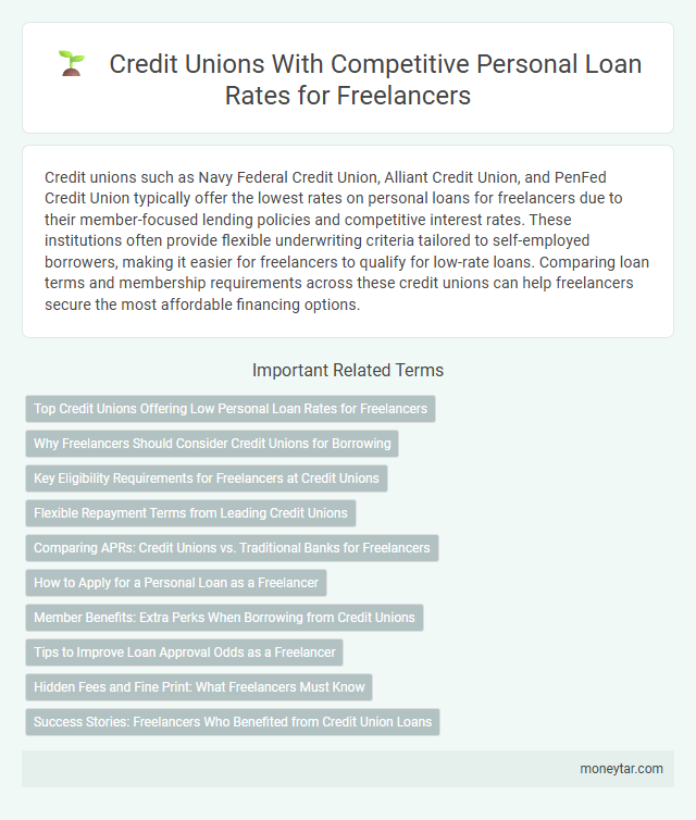 Credit Unions With Competitive Personal Loan Rates for Freelancers