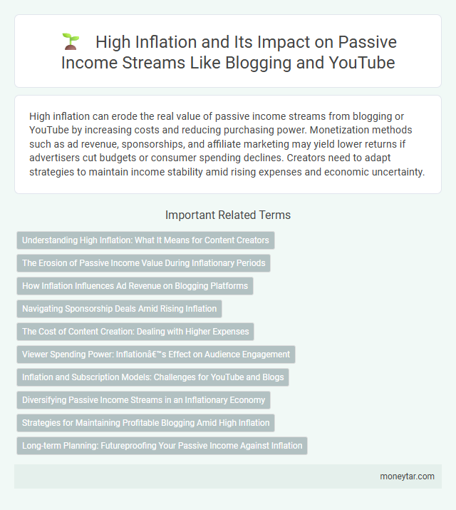 High Inflation and Its Impact on Passive Income Streams Like Blogging and YouTube