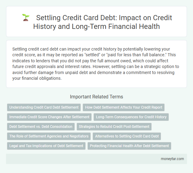 Settling Credit Card Debt: Impact on Credit History and Long-Term Financial Health